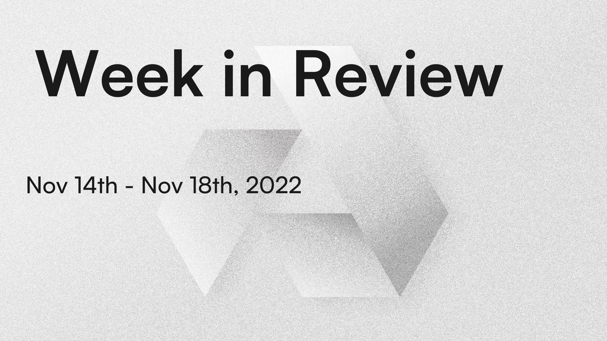 banner image for the post Week in Review With Greg Osuri: Nov 14th - Nov 18th, 2022